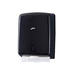 Dispensador Toalla de papel secamanos en Zig-Zag, color Negro