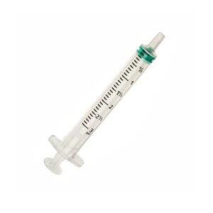 Jeringa de 3 ml con pistón, 100 unidades