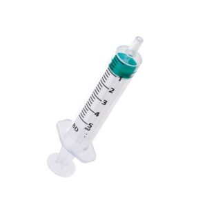 Jeringa de 5 ml con pistón, 100 unidades