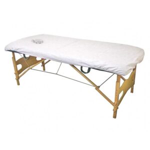 Sábana Desechable ajustable con Agujero Facial 80x210cm