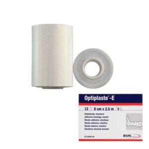 Venda elástica adhesiva Optiplaste E de 8cmx2,5m, color Blanco