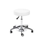 Taburete con ruedas regulable base aluminio - Dermocel