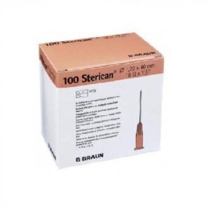 Aguja de 18G de 1,20x40mm Hipodérmica de Braun Caja de 100 Uds