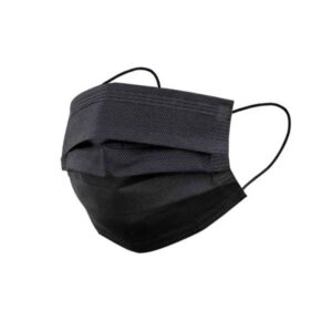 Mascarilla Quirúrgica Negra en cajas de 50 unidades