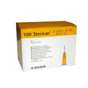 Aguja 30G Hipodérmica de 0,30x12mm de Braun Caja de 100 Uds.