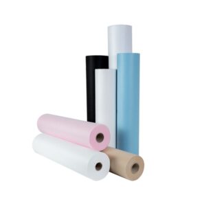 Papel de Camilla de Polipropileno color Blanco Ancho 75cm, 6 rollos