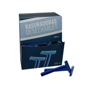 Rasuradora Desechable 1 Hoja, 100 unidades