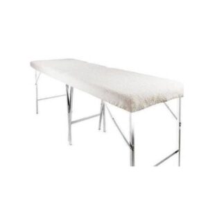 Sábana desechable de Rizo Blanco ajustable cubrecamillas