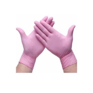 Guantes de Nitrilo Rosa Santex 100 unidades