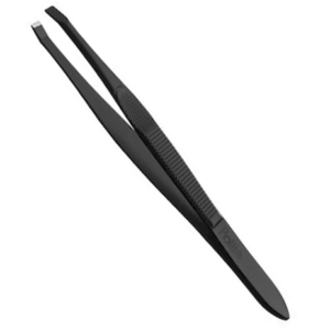 Pinza de Depilar con punta Cangrejo recta de 9cm de larga.