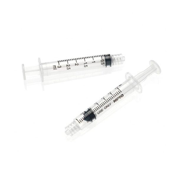 Jeringa con rosca de 3ml - Dermocel