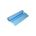 Papel de Camilla Parafinado Azul de Tacto Tela,  3 rollos, Rollo 2,900Kg.