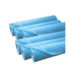 Papel de Camilla Parafinado Gofrado Azul, 6 rollos, Rollo 1,5Kg.