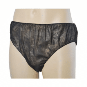Slip hombre desechable negro de gramaje 30 paquete de 25 Unidades