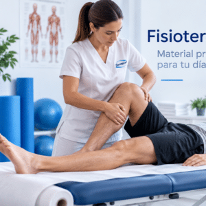 Fisioterapeuta realizando un tratamiento manual en una clínica de fisioterapia