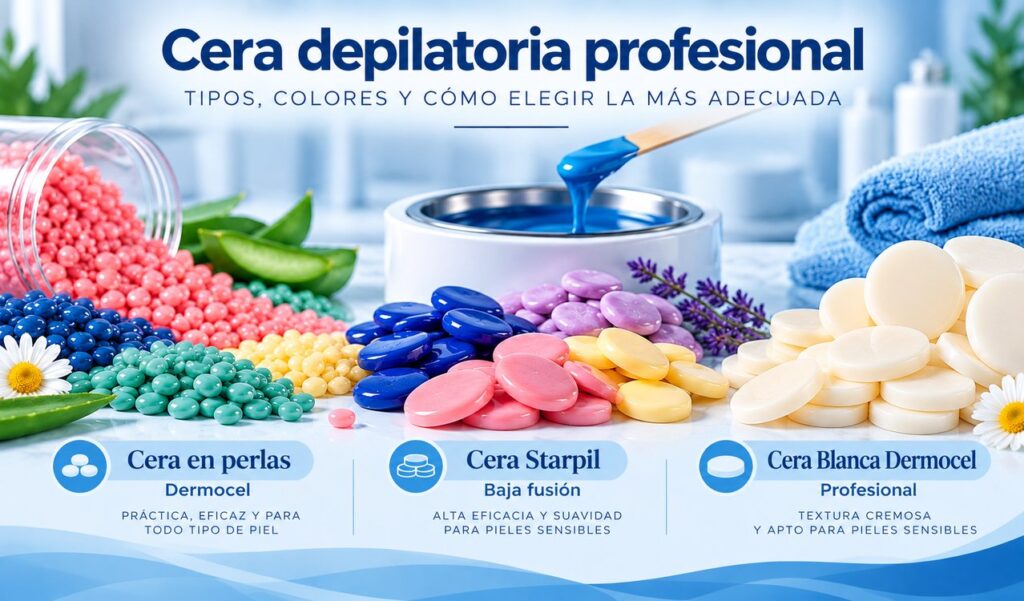 Cera depilatoria profesional: tipos y cómo elegir la más adecuada